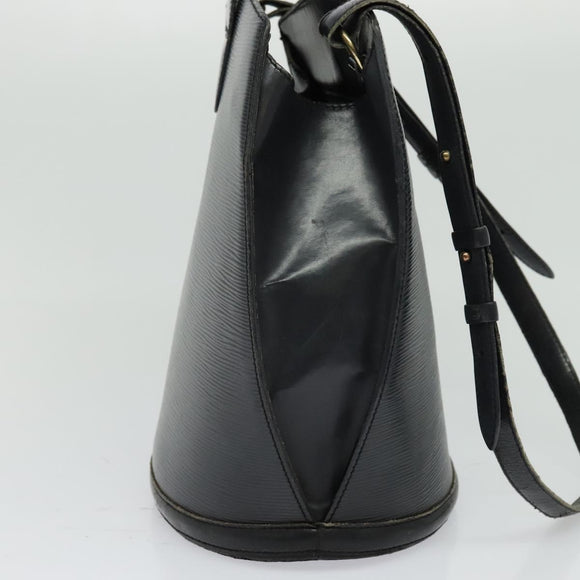 LOUIS VUITTON Epi Cluny Shoulder Bag Black M52252 LV Auth 128080