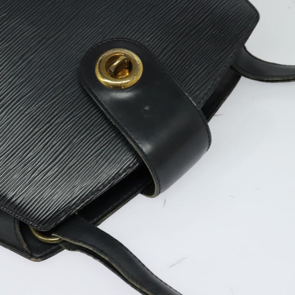 LOUIS VUITTON Epi Cluny Shoulder Bag Black M52252 LV Auth 128080