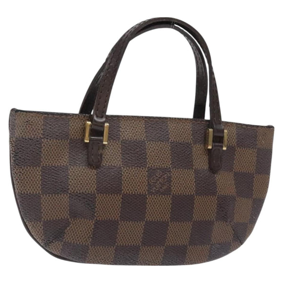 LOUIS VUITTON Damier Ebene Manosque GM Accessory Pouch N51120 LV Auth 128086