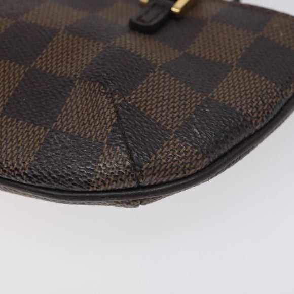 LOUIS VUITTON Damier Ebene Manosque GM Accessory Pouch N51120 LV Auth 128086