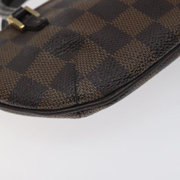 LOUIS VUITTON Damier Ebene Manosque GM Accessory Pouch N51120 LV Auth 128086