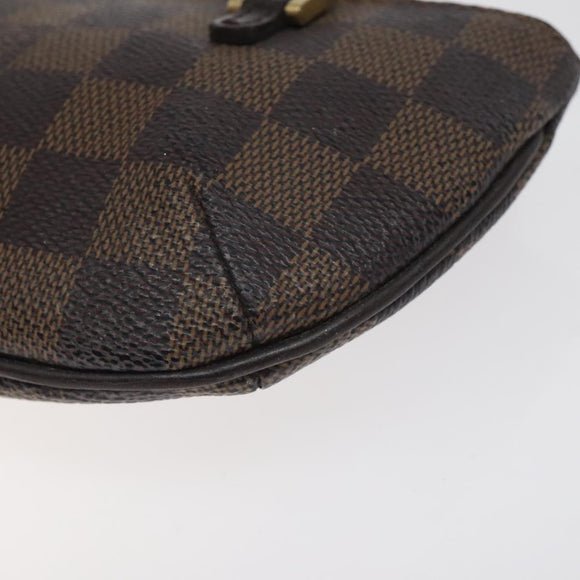 LOUIS VUITTON Damier Ebene Manosque GM Accessory Pouch N51120 LV Auth 128086