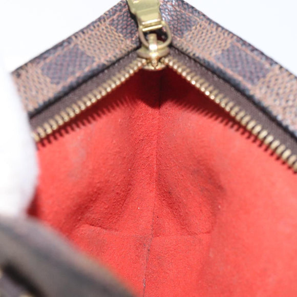 LOUIS VUITTON Damier Ebene Manosque GM Accessory Pouch N51120 LV Auth 128086