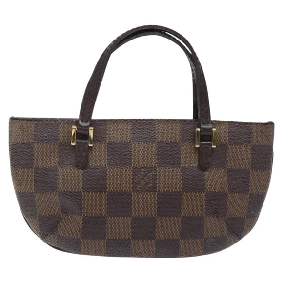 LOUIS VUITTON Damier Ebene Manosque GM Accessory Pouch N51120 LV Auth 128086