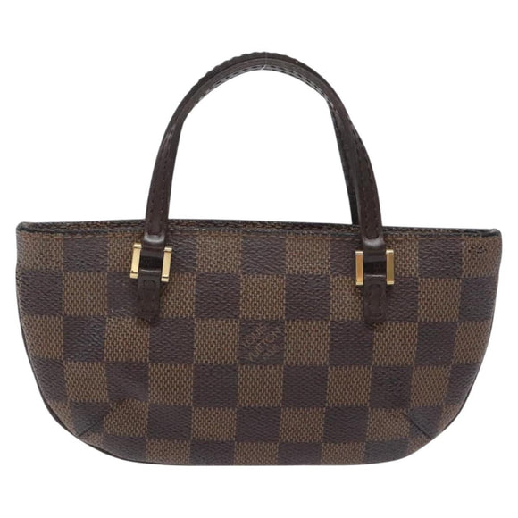 LOUIS VUITTON Damier Ebene Manosque GM Accessory Pouch N51120 LV Auth 128086