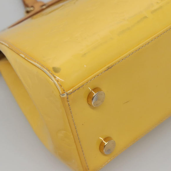 LOUIS VUITTON Monogram Vernis Blair MM Hand Bag 2way Citrin M90108 Auth 128087
