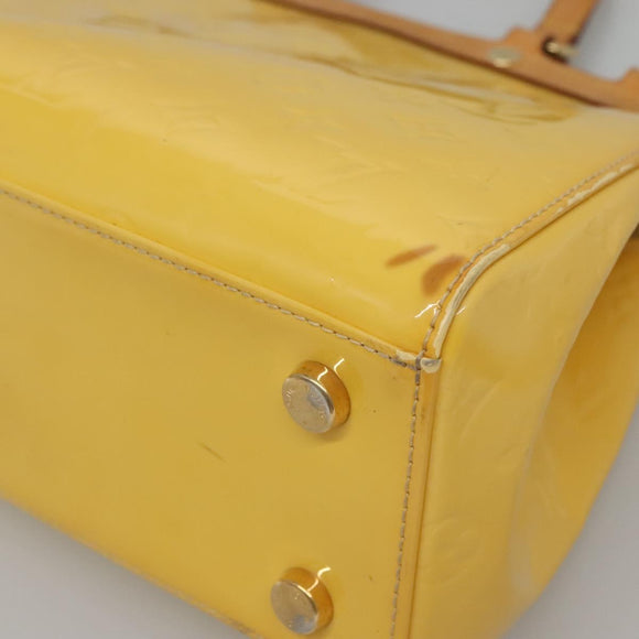 LOUIS VUITTON Monogram Vernis Blair MM Hand Bag 2way Citrin M90108 Auth 128087