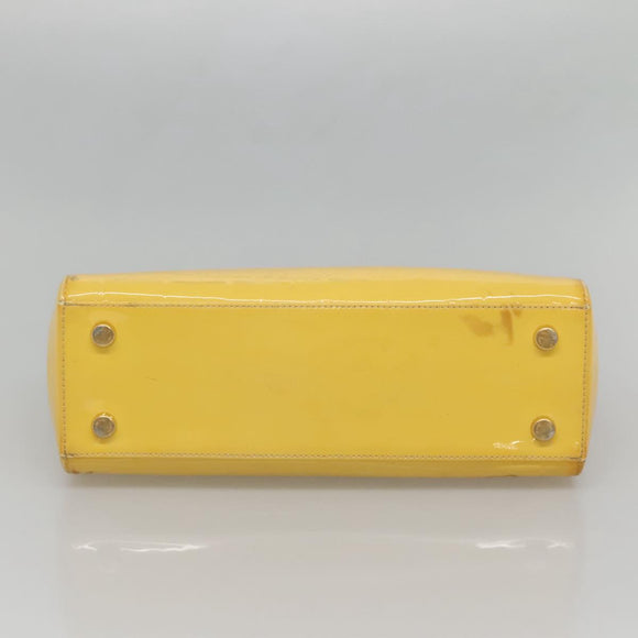 LOUIS VUITTON Monogram Vernis Blair MM Hand Bag 2way Citrin M90108 Auth 128087