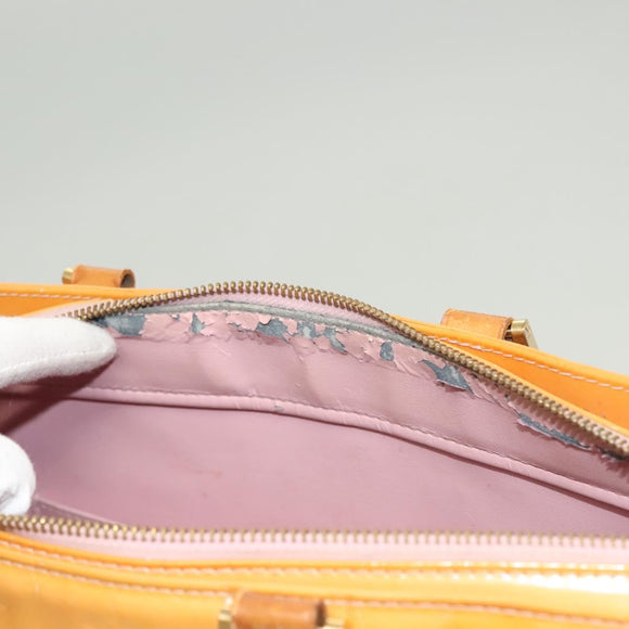LOUIS VUITTON Monogram Vernis Columbus Bag Marshmallow Pink M91032 Auth 128089