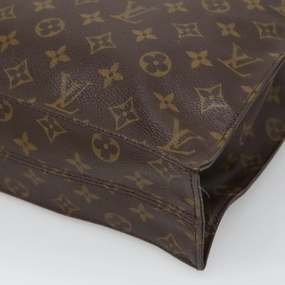 LOUIS VUITTON Monogram Sac Plat Hand Bag M51140 LV Auth 128090