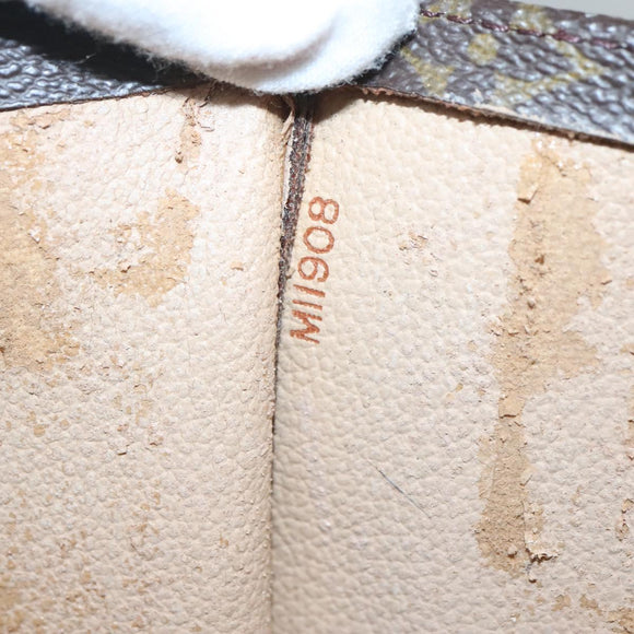 LOUIS VUITTON Monogram Sac Plat Hand Bag M51140 LV Auth 128090