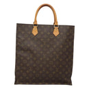 LOUIS VUITTON Monogram Sac Plat Hand Bag M51140 LV Auth 128090-2