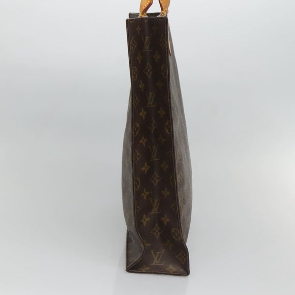 LOUIS VUITTON Monogram Sac Plat Hand Bag M51140 LV Auth 128090