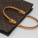 LOUIS VUITTON Monogram Sac Plat Hand Bag M51140 LV Auth 128090-6