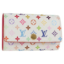 LOUIS VUITTON Multicolor LV x TM Multicles6 Key Case White M14092 Auth 128097SM-1