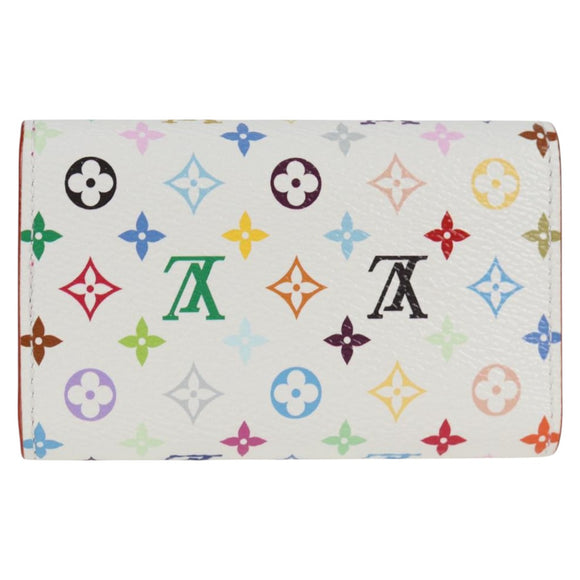 LOUIS VUITTON Multicolor LV x TM Multicles6 Key Case White M14092 Auth 128097SM