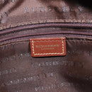 BURBERRY Nova Check Shoulder Bag PVC Leather Beige Gold Auth 128100-15