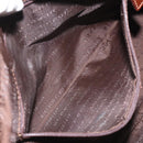 BURBERRY Nova Check Shoulder Bag PVC Leather Beige Gold Auth 128100-19