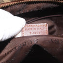 BURBERRY Nova Check Shoulder Bag PVC Leather Beige Gold Auth 128100-21