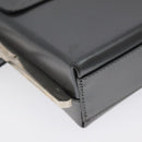 Salvatore Ferragamo Shoulder Bag Patent leather Silver tone Auth 128102-16