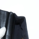CHANEL Chain Pouch Shoulder Bag Lamb Skin Black Gold CC Auth 128104SM-22