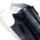 CHANEL Chain Pouch Shoulder Bag Lamb Skin Black Gold CC Auth 128104SM-23