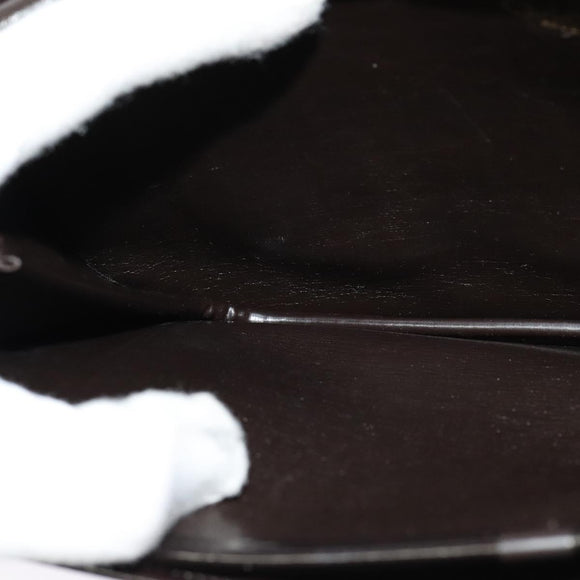 Christian Dior Trotter Canvas Shoulder Bag Brown Gold Auth 128106