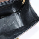 Salvatore Ferragamo Gancini Shoulder Bag Leather Brown Gold Auth 128109-18