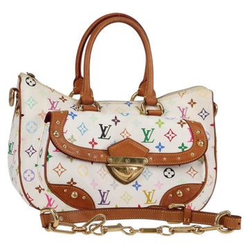 LOUIS VUITTON Monogram Multicolor Rita Bag 2way White M40125 LV Auth 128116V