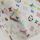 LOUIS VUITTON Monogram Multicolor Annie GM Tote Bag White M40303 LV Auth 128117V-16