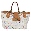 LOUIS VUITTON Monogram Multicolor Annie GM Tote Bag White M40303 LV Auth 128117V-13