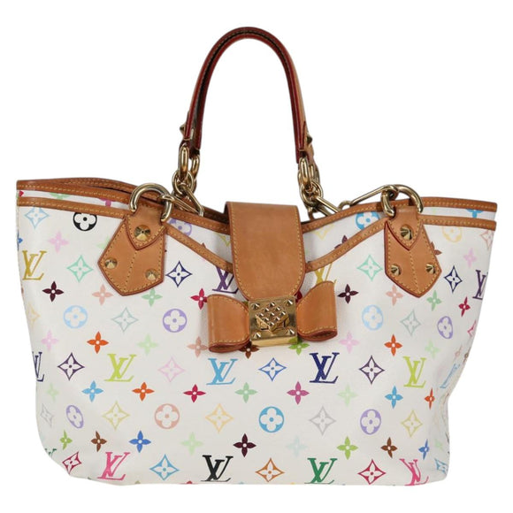 LOUIS VUITTON Monogram Multicolor Annie GM Tote Bag White M40303 LV Auth 128117V