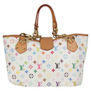 LOUIS VUITTON Monogram Multicolor Annie GM Tote Bag White M40303 LV Auth 128117V-2