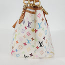 LOUIS VUITTON Monogram Multicolor Annie GM Tote Bag White M40303 LV Auth 128117V-3
