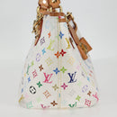 LOUIS VUITTON Monogram Multicolor Annie GM Tote Bag White M40303 LV Auth 128117V-4