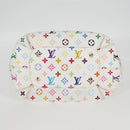 LOUIS VUITTON Monogram Multicolor Annie GM Tote Bag White M40303 LV Auth 128117V-5