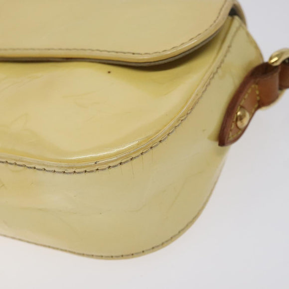 LOUIS VUITTON Monogram Vernis Malibu Street Bag Perle M91507 LV Auth 128122