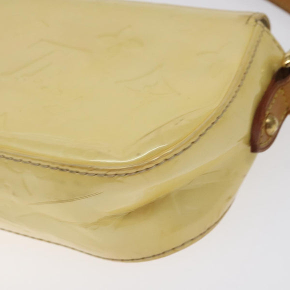 LOUIS VUITTON Monogram Vernis Malibu Street Bag Perle M91507 LV Auth 128122