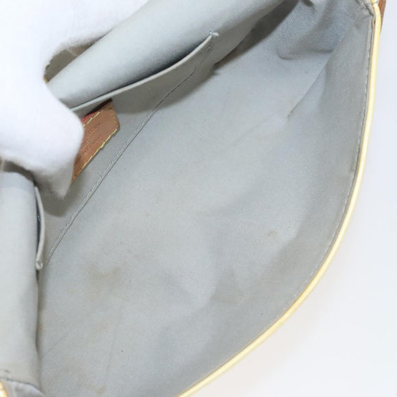 LOUIS VUITTON Monogram Vernis Malibu Street Bag Perle M91507 LV Auth 128122