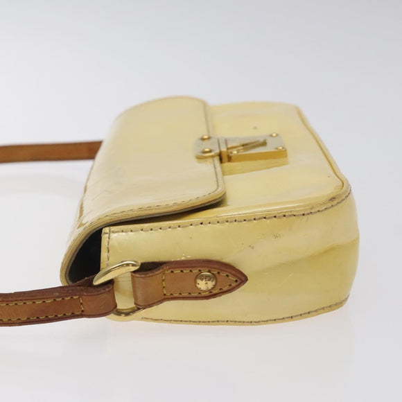 LOUIS VUITTON Monogram Vernis Malibu Street Bag Perle M91507 LV Auth 128122