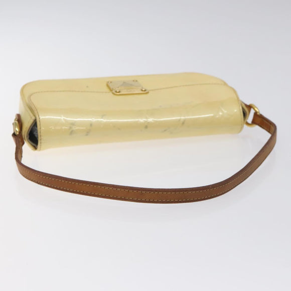 LOUIS VUITTON Monogram Vernis Malibu Street Bag Perle M91507 LV Auth 128122