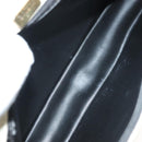 BALLY Chain Quilted Shoulder Bag Leather White Gold Auth 128125-11