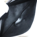 BALLY Chain Quilted Shoulder Bag Leather White Gold Auth 128125-24