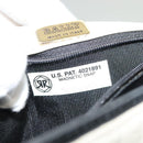 BALLY Chain Quilted Shoulder Bag Leather White Gold Auth 128125-12