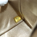 CHANEL Matelasse 23 Double Flap Chain Bag Cotton Leather Gold CC Auth 128126SV-10