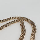 CHANEL Matelasse 23 Double Flap Chain Bag Cotton Leather Gold CC Auth 128126SV-14