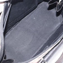 BURBERRY Nova Check Hand Bag Canvas Leather Beige Silver Auth 128137-16