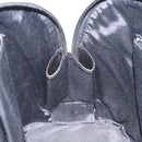 BURBERRY Nova Check Hand Bag Canvas Leather Beige Silver Auth 128137-18