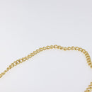 Salvatore Ferragamo Gancini Chain Shoulder Bag Patent Black Gold Auth 128138-8