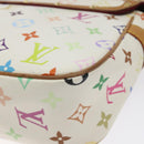 LOUIS VUITTON Monogram Multicolor Sologne Shoulder Bag White M92661 Auth 128142-16